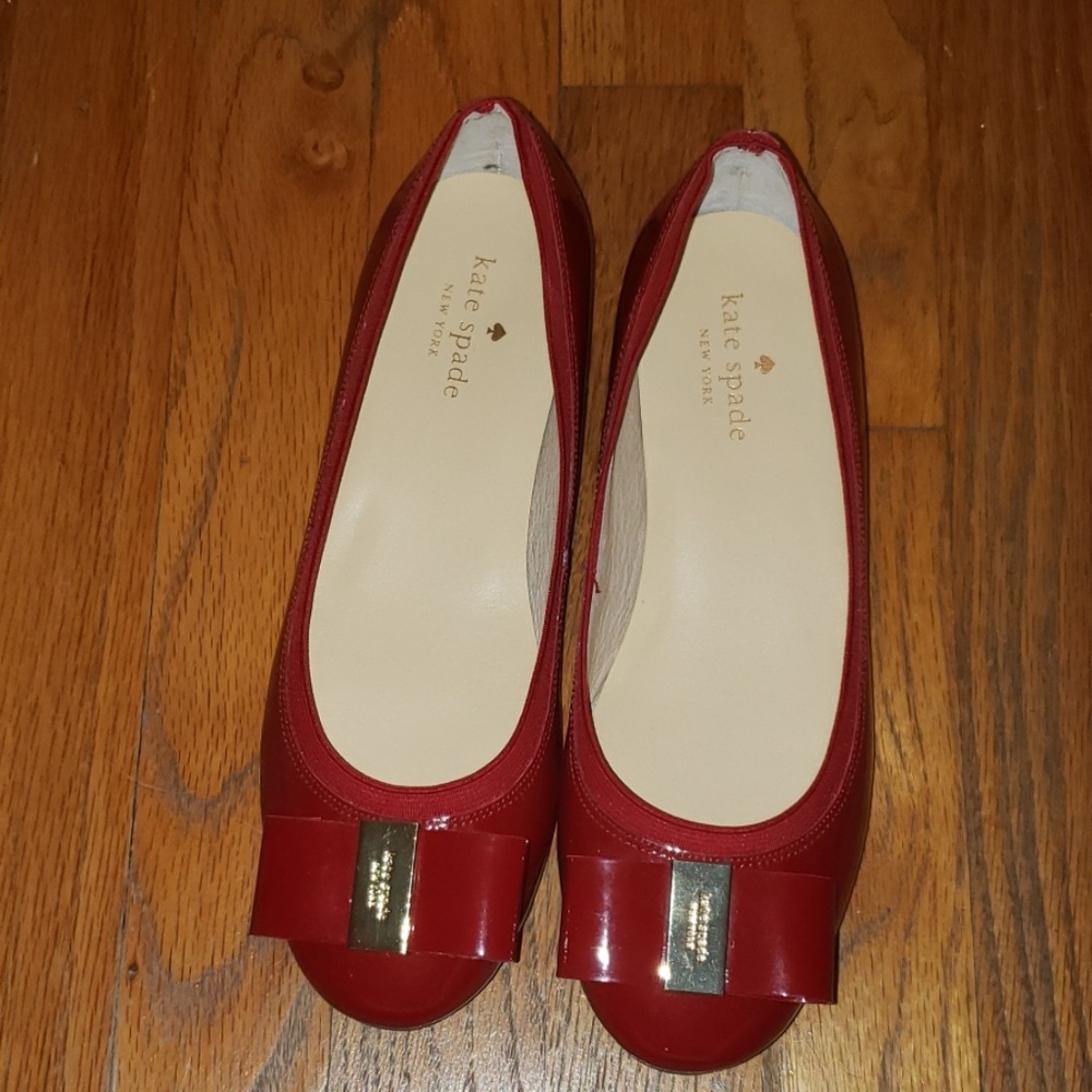New Kate Spade Red Flats